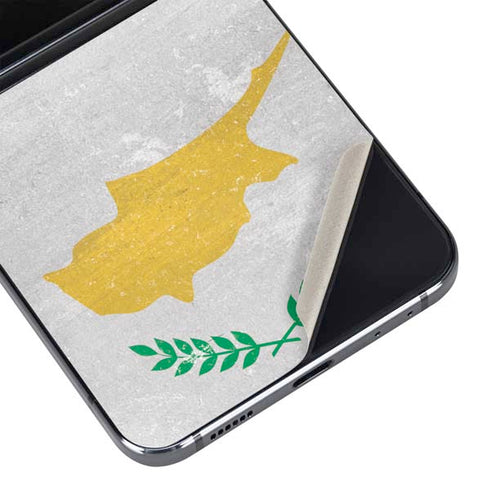 Cyprus Flag Distressed Galaxy Z Flip5 5G Skin